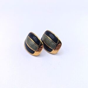 Vintage 80s enamel earrings